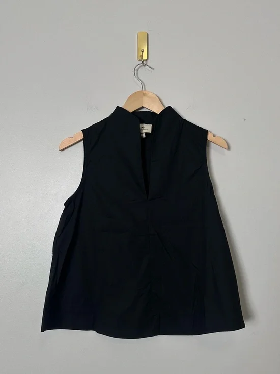 TUCKERNUCK Black Celeste Top Sleeveless Swing Blouse Cotton Size Small - Picture 5 of 9